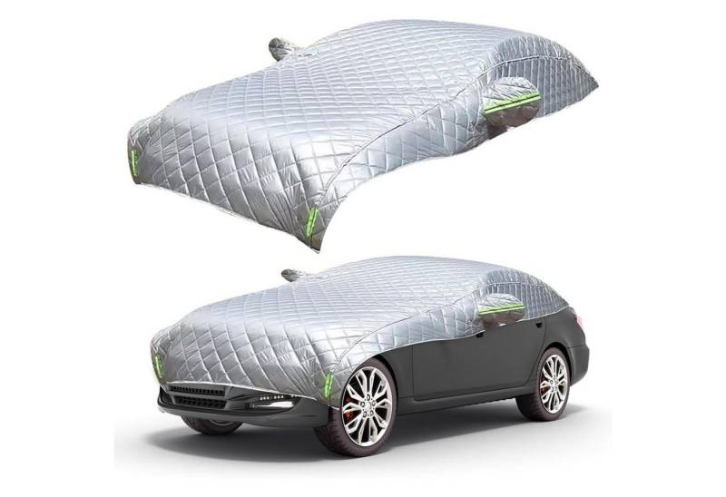 Rutaqian Autosonnenschutz Frontscheibenabdeckung Frontscheibenabdeckung, Autoabdeckung,Universal, 224 x 470 cm, (Auto Scheibenabdeckung Windschutzscheibe Abdeckung, 1-St., Mit reflektierenden Streifen verdicken Hagel Decke), für die Windschutzscheibe gegen Schnee, EIS, Frost, Staub, Sonne von Rutaqian