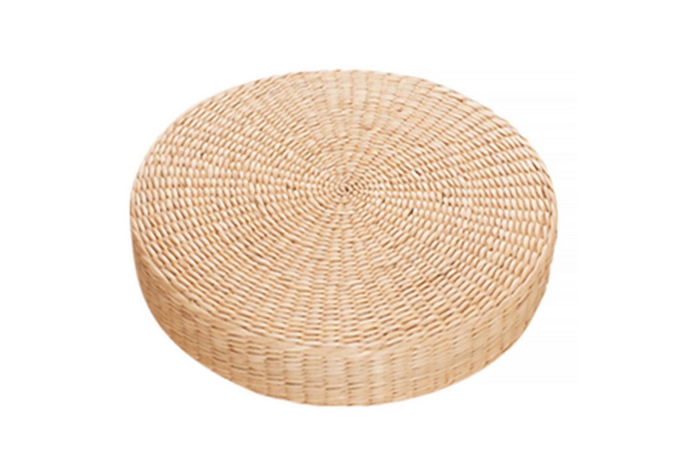 Rutaqian Bodenkissen Tatami Bodenkissen, 40 cm, rund, Tatami-Sitzkissen, handgewebt, Stroh-Strickmatte für Wohnzimmer, Balkon, Gartenparty Rutaqian Bodenkissen Tatami Bodenkissen, 40 cm, rund, Tatami-Sitzkissen, handgewebt, Stroh-Strickmatte für Wohnzimmer, Balkon, Gartenparty von Rutaqian