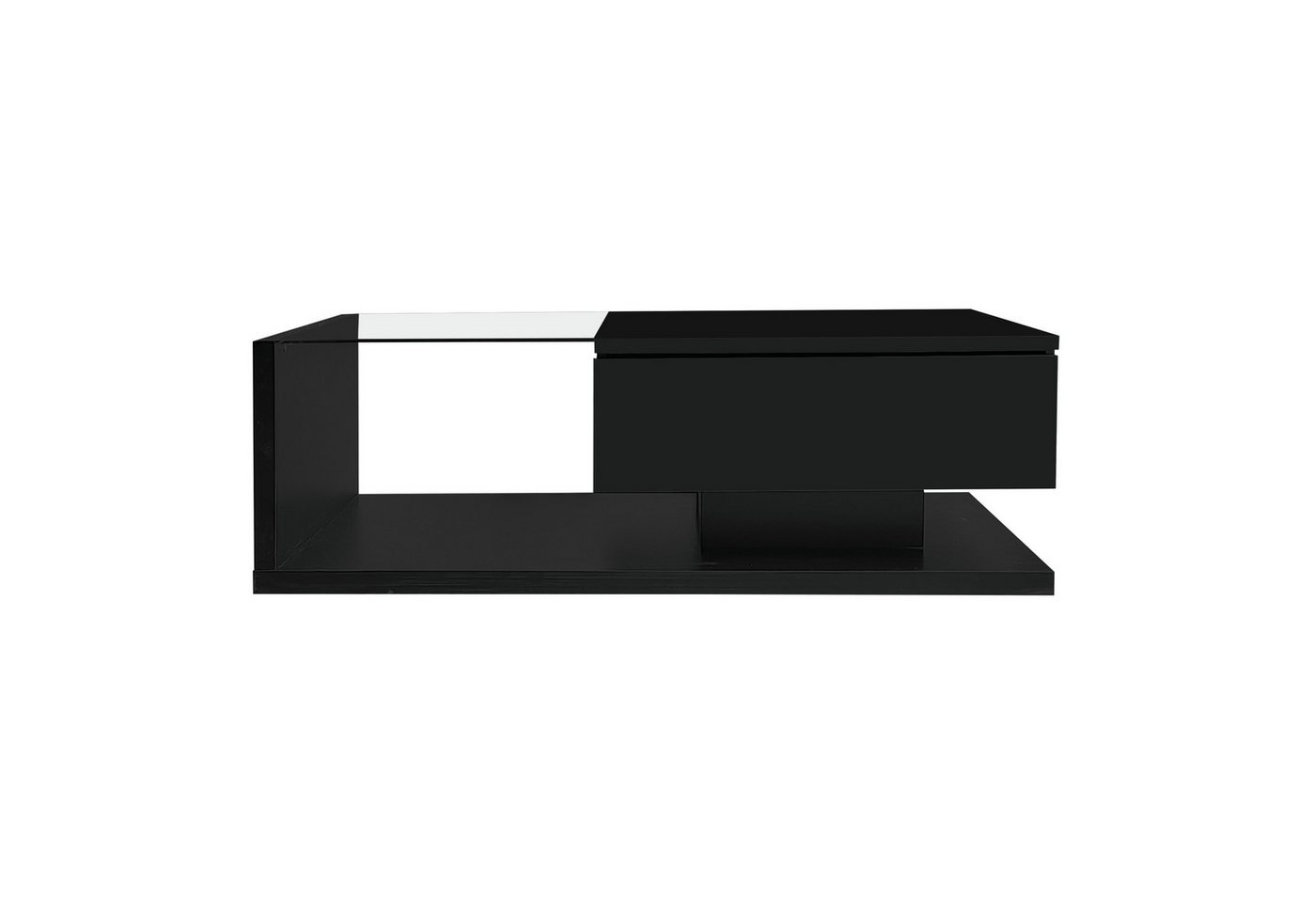 Rutaqian Couchtisch Couchtisch, Beistelltische, Couchtische mit Glas und LED-Effekt Rutaqian Couchtisch Couchtisch, Beistelltische, Couchtische mit Glas und LED-Effekt von Rutaqian