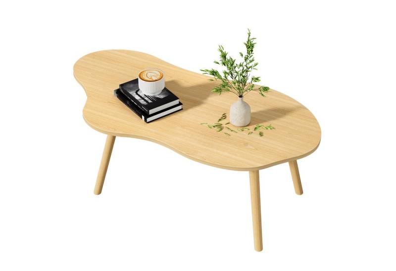 Rutaqian Couchtisch Couchtisch,Minimalist Display Seite Tee Tisch, Wohnzimmer Center Tisch (Weiß kleine Möbel für Sofa Nachttisch Schlafzimmer (weiß), Wolke Form Couchtische, 110x40x41 cm von Rutaqian