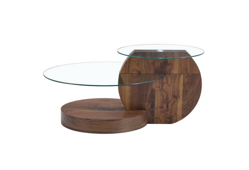 Rutaqian Couchtisch Moderner minimalistischer gehärteter Glas-Couchtisch, hochwertiges MDF-Material als Unterstützung von Rutaqian