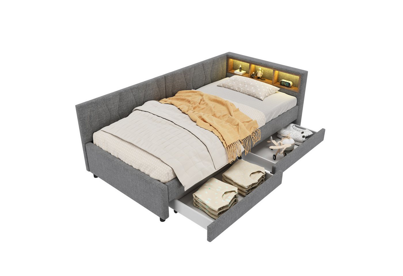 Rutaqian Daybed Daybett, 90*200cm,USB+Typ C, Fernbedienung für LED-Umgebungslicht Rutaqian Daybed Daybett, 90*200cm,USB+Typ C, Fernbedienung für LED-Umgebungslicht von Rutaqian