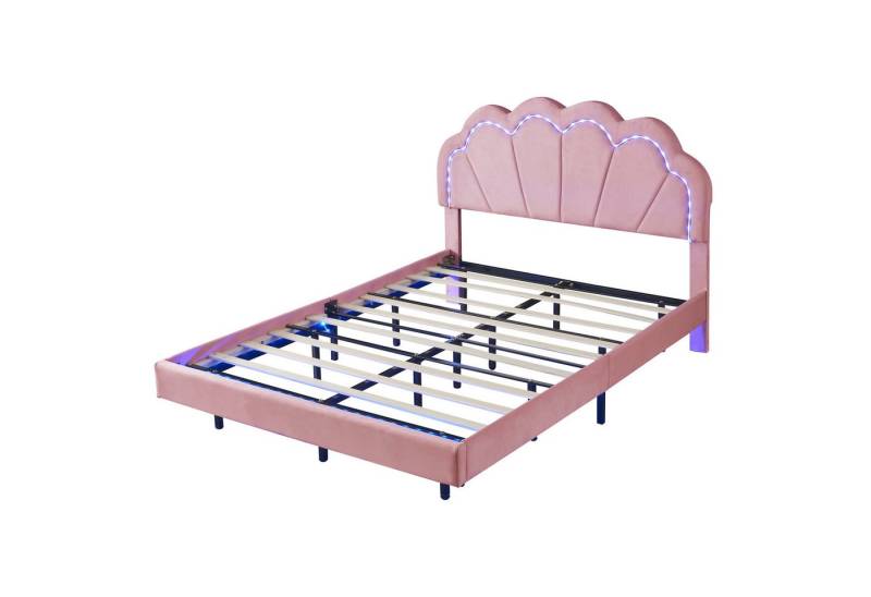 Rutaqian Daybett Polsterbett 140 x 200 cm, mit LED-Leuchten von Rutaqian