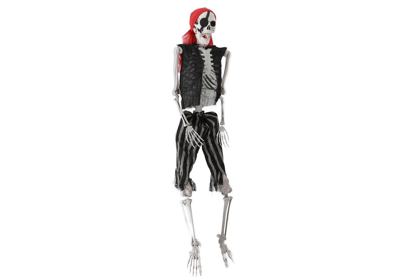 Rutaqian Dekofigur Ganzkörperrealistische menschliche Knochen mit beweglichen Gelenken, 165cm Piraten Styling Halloween Skelett Dekoration Rutaqian Dekofigur Ganzkörperrealistische menschliche Knochen mit beweglichen Gelenken, 165cm Piraten Styling Halloween Skelett Dekoration von Rutaqian