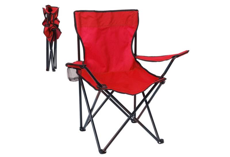 Rutaqian Faltstuhl Tragbarer Camping-Strandstuhl mit Getränkehalter, 50x50x80 cm (Angeln, Kunststudent, Skizzierstuhl mit Rückenlehne, Campingstuhl) von Rutaqian