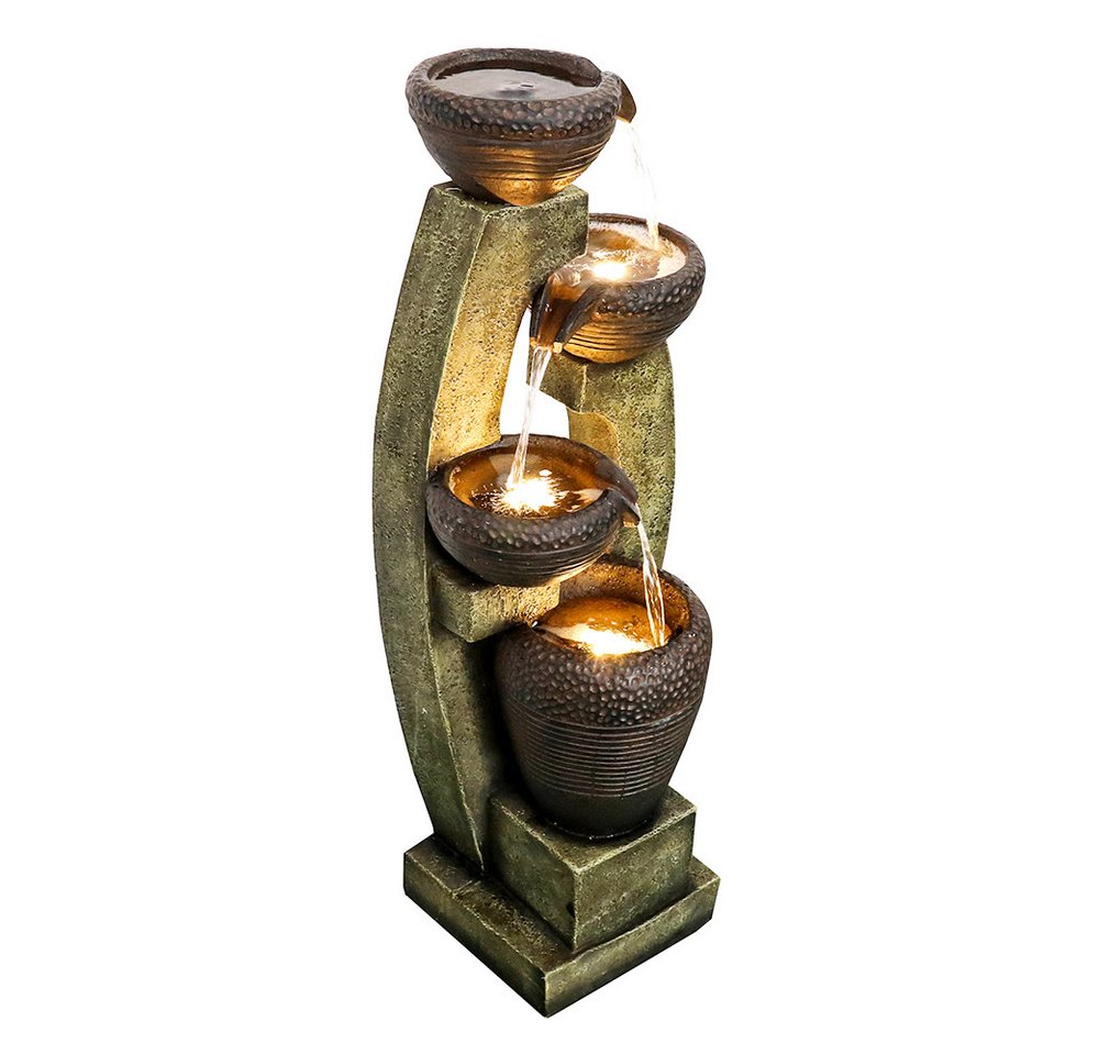Rutaqian Gartenbrunnen 100 cm hoch moderner Gartenbrunnen mit zeitgenössischem Design, für Garten und Terrassendekoration Rutaqian Gartenbrunnen 100 cm hoch moderner Gartenbrunnen mit zeitgenössischem Design, für Garten und Terrassendekoration von Rutaqian