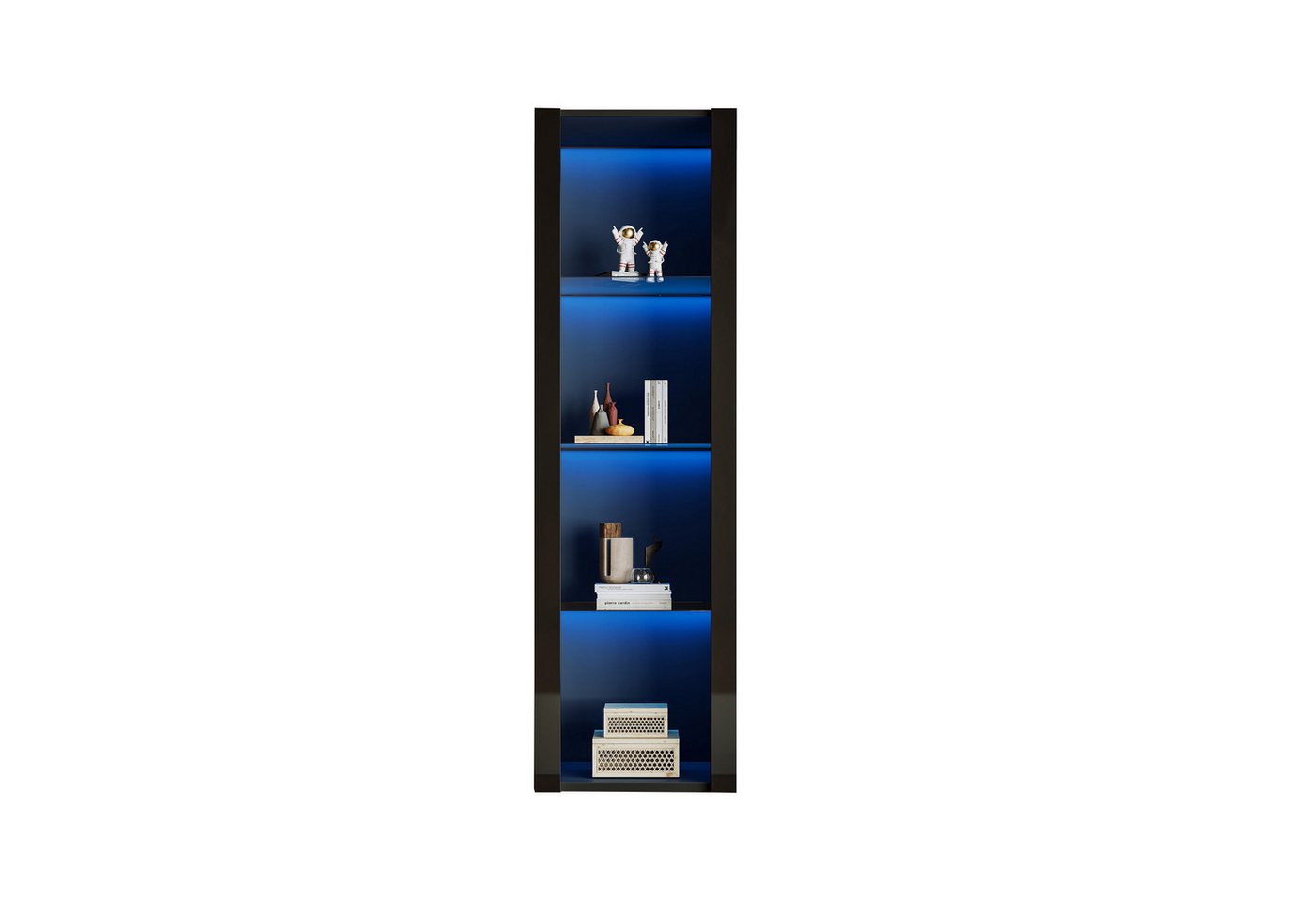 Rutaqian Hochschrank Hochschrank-Vitrine mit LED-Beleuchtung,Lagerschränke Rutaqian Hochschrank Hochschrank-Vitrine mit LED-Beleuchtung,Lagerschränke von Rutaqian
