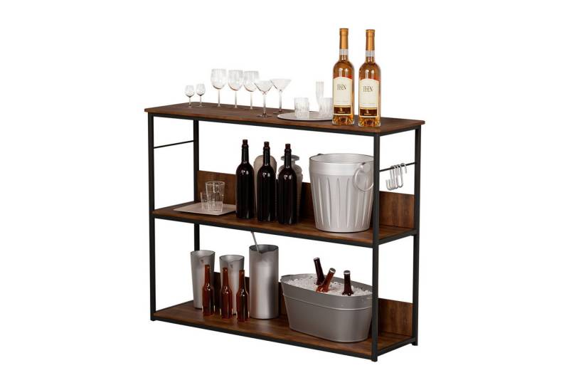 Rutaqian Küchenregal Küchenaufbewahrungstisch mit Metallrahmen,2 Etagen Küchenarbeitstisch, Haushalts-Multifunktions-Mehrschicht-Backofenregal,100x30x79 cm Rutaqian Küchenregal Küchenaufbewahrungstisch mit Metallrahmen,2 Etagen Küchenarbeitstisch, Haushalts-Multifunktions-Mehrschicht-Backofenregal,100x30x79 cm von Rutaqian