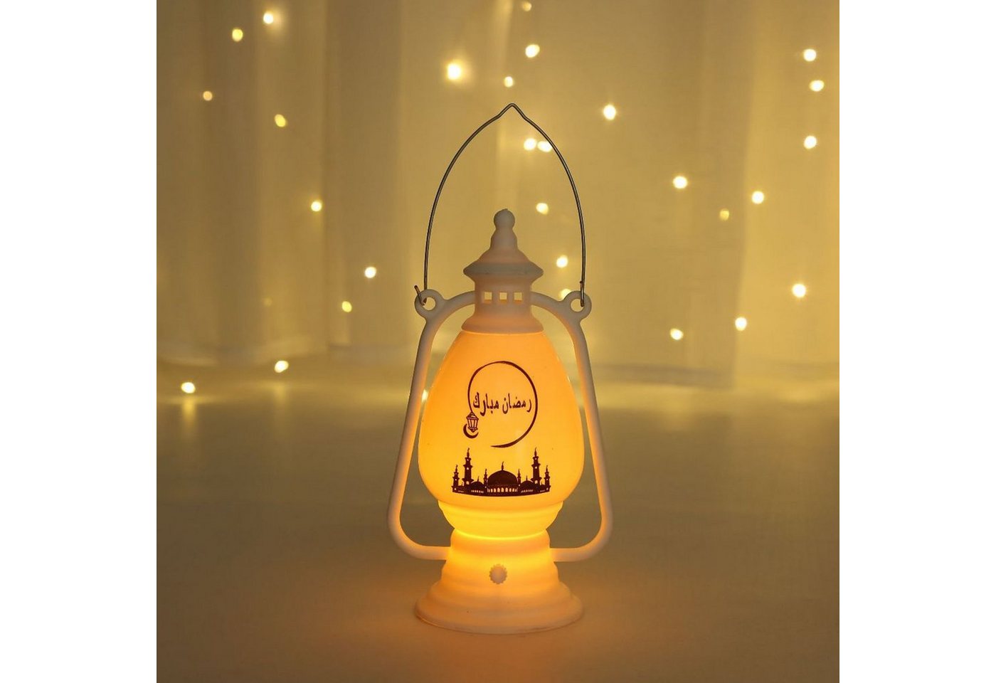 Rutaqian LED-Leuchte Ramadan Dekoration Laterne Eid Mubarak Deko (Elektronische Kerze Ramadan Deko LampeVintage Laterne Deko, Kunsthandwerk, Laterne im arabischen Stil) von Rutaqian