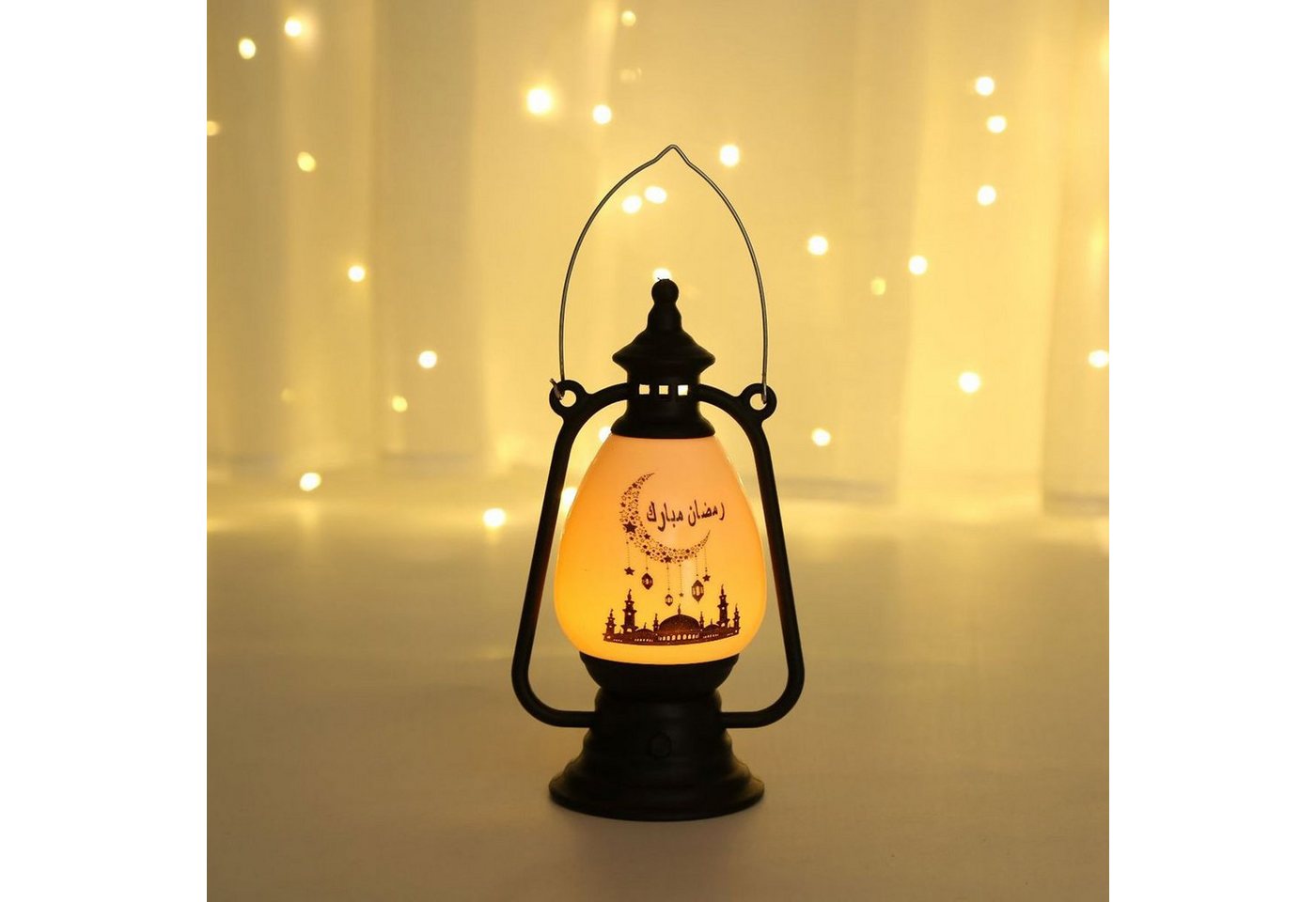 Rutaqian LED-Leuchte Ramadan Dekoration Laterne Eid Mubarak Deko (Elektronische Kerze Ramadan Deko LampeVintage Laterne Deko, Kunsthandwerk, Laterne im arabischen Stil) von Rutaqian