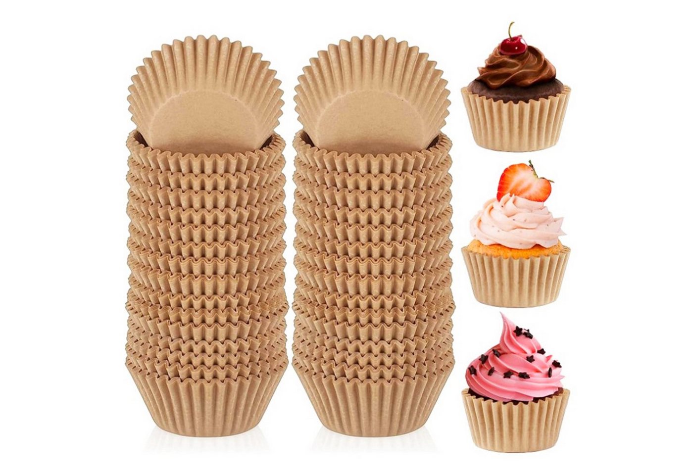 Rutaqian Muffinform Papier Muffinförmchen, 1000 Stück Cupcake Formen von Rutaqian