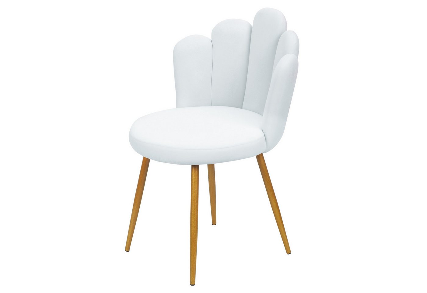 Rutaqian Polsterstuhl Schminktisch Stuhl Mit Rückenlehne, Goldene Metallbeine Bürostuhl, Monderne Schreibtischstuhl Esszimmerstuhl ohne Armlehnen für Heimbüro Rutaqian Polsterstuhl Schminktisch Stuhl Mit Rückenlehne, Goldene Metallbeine Bürostuhl, Monderne Schreibtischstuhl Esszimmerstuhl ohne Armlehnen für Heimbüro von Rutaqian