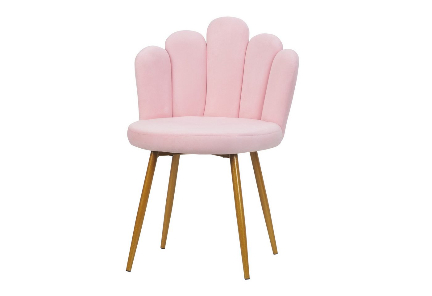 Rutaqian Polsterstuhl Schminktisch Stuhl Mit Rückenlehne, Goldene Metallbeine Bürostuhl, Monderne Schreibtischstuhl Esszimmerstuhl ohne Armlehnen für Heimbüro Rutaqian Polsterstuhl Schminktisch Stuhl Mit Rückenlehne, Goldene Metallbeine Bürostuhl, Monderne Schreibtischstuhl Esszimmerstuhl ohne Armlehnen für Heimbüro von Rutaqian