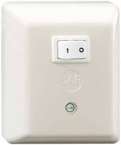 Rutenbeck 50010102 Rele Sar Oberfläche Schalter 8 A/230 V AC/50Hz weiß Meer von Rutenbeck