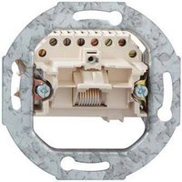 Rutenbeck UAE 8(8)Up 0 Netzwerkdose Unterputz Einsatz mit Zentralplatte und Rahmen CAT 3 Weiß von Rutenbeck