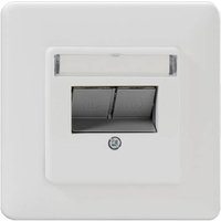 Rutenbeck UM-Cat.6A#139112031 Netzwerkdose Unterputz Einsatz mit Zentralplatte und Rahmen Weiß Rutenbeck UM-Cat.6A#139112031 Netzwerkdose Unterputz Einsatz mit Zentralplatte und Rahmen Weiß von Rutenbeck