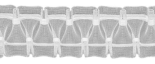 Ruther & Einenkel Smokfalte 50 mm, variabel/Aufmachung 10 m, Polyester, transparent, 1000 x 5 x 0.12 cm von Ruther & Einenkel