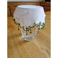 Perlendeckchen, Insektenschutz, Fliegenschutz, Glashaube/13-16 cm von RuthsNadelspiel