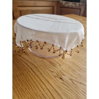 Perlendeckchen, Insektenschutz, Fliegenschutz, Glashaube/26-27 cm Perlendeckchen, Insektenschutz, Fliegenschutz, Glashaube/26-27 cm von RuthsNadelspiel