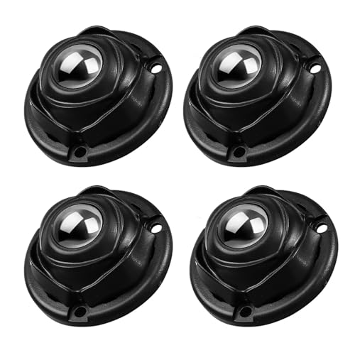 4 Stück Selbstklebendes Möbelrollen, Kugelrollen, Möbel Rollen, Möbel Universal 360° Moving Wheels, Einzeltragkraft 25kg, Möbelrollen klein, Mini Rollen für Küchengeräte,Vorratsbehälter und Möbel von Rutovex