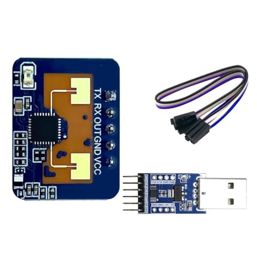 Ruuizksa 24G Körperpräsenzsensormodul LD2410C Millimeterwellenradar Kontaktloser Intelligenter Multifunktions-Komfortsensor,B Langlebig Ruuizksa 24G Körperpräsenzsensormodul LD2410C Millimeterwellenradar Kontaktloser Intelligenter Multifunktions-Komfortsensor,B Langlebig von Ruuizksa