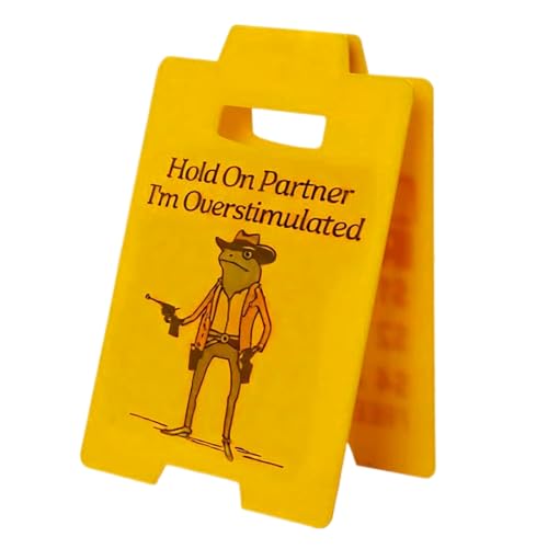 3D-gedrucktes Schreibtischschild – „Hold On Partner I'm Overstimulated“ - „Bitte nicht stören!“ – Lustiges Büro- oder Wohndeko-Geschenk 3D-gedrucktes Schreibtischschild – „Hold On Partner I'm Overstimulated“ - „Bitte nicht stören!“ – Lustiges Büro- oder Wohndeko-Geschenk von Ruwshuuk