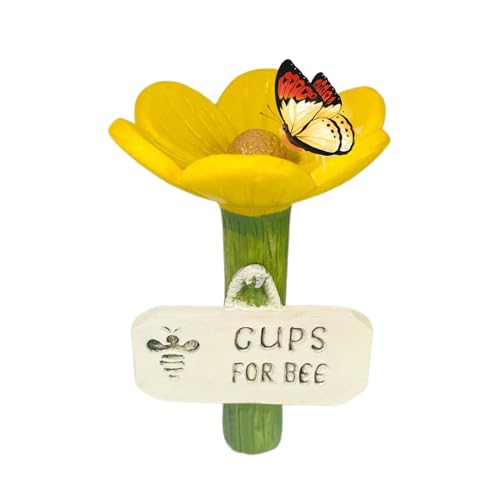 Ruwshuuk Bienenbewässerung für Garten, blumenförmige Garten- -Trinkbecher | hygienische durstige Bestäuber, Feeder, bunte Schmetterlingstassen für Rasen, Auffahrt, Bauernhof, Terrasse Ruwshuuk Bienenbewässerung für Garten, blumenförmige Garten- -Trinkbecher | hygienische durstige Bestäuber, Feeder, bunte Schmetterlingstassen für Rasen, Auffahrt, Bauernhof, Terrasse von Ruwshuuk