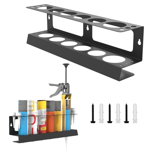 Ruwshuuk Dichtungskartuschen Halter - Aufbewahrungsrack Für Fettkartuschen | Wandmontage Organizer Für Silikon Dichtmasse Sprays Dosen Workshop Garage Auto Detailing Versiegelung Service Ruwshuuk Dichtungskartuschen Halter - Aufbewahrungsrack Für Fettkartuschen | Wandmontage Organizer Für Silikon Dichtmasse Sprays Dosen Workshop Garage Auto Detailing Versiegelung Service von Ruwshuuk