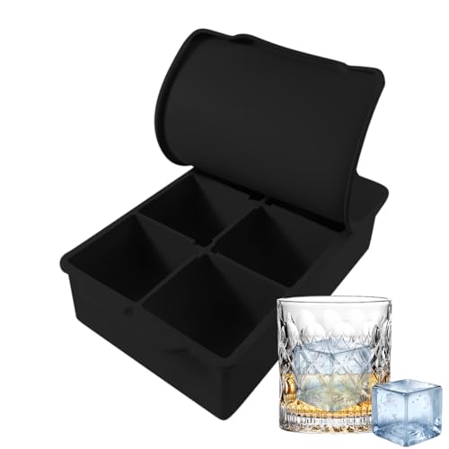 Ruwshuuk Eiswürfelform | 6-fach Eiswürfelbereiter Mit Deckel,Leichtes Werkzeug Für Eiswürfel Zu Whiskey Cocktails Saft Ruwshuuk Eiswürfelform | 6-fach Eiswürfelbereiter Mit Deckel,Leichtes Werkzeug Für Eiswürfel Zu Whiskey Cocktails Saft von Ruwshuuk