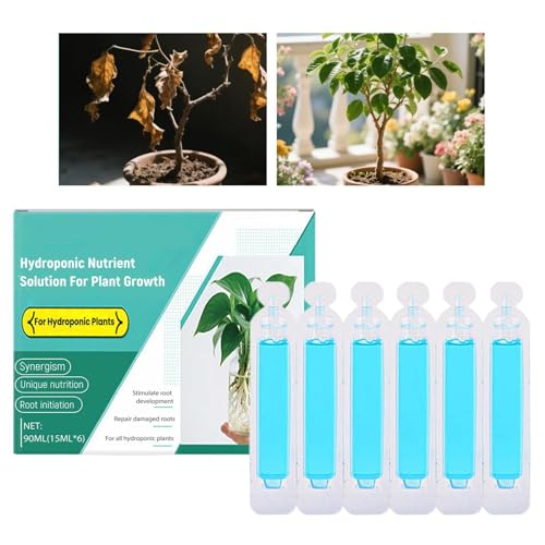 Ruwshuuk Flüssiger Pflanzendünger - Flüssigdünger Reich An Nährstoffen,Natürliche Gartenzubehör für Wachstum und Vermehrung Obstpflanzen Zimmerpflanzen 90ml von Ruwshuuk