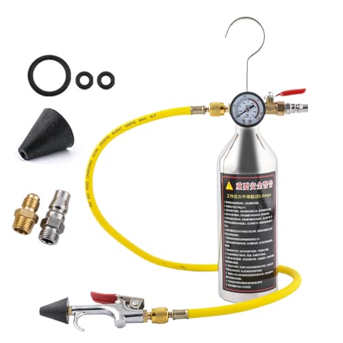 Ruwshuuk Flushing Kit für Klimaanlage, AC Flush Kit | Auto -Klimaanlagensystem Flushing Set | High Performance Automotive AC Flush Set mit Messgerät und Schlauch für RV -Limousine von Ruwshuuk