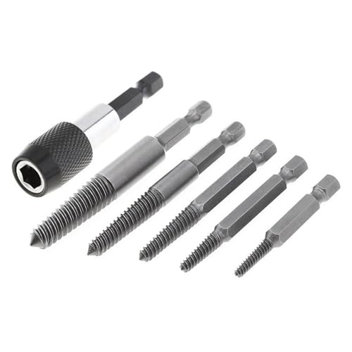 Ruwshuuk Schraubenausdreher-Set – gebrochene Schrauben, beschädigte Bolzenentferner, komplettes professionelles Werkzeug zum Entfernen von Muttern, Zubehör für Mechaniker, Elektriker, Ruwshuuk Schraubenausdreher-Set – gebrochene Schrauben, beschädigte Bolzenentferner, komplettes professionelles Werkzeug zum Entfernen von Muttern, Zubehör für Mechaniker, Elektriker, von Ruwshuuk