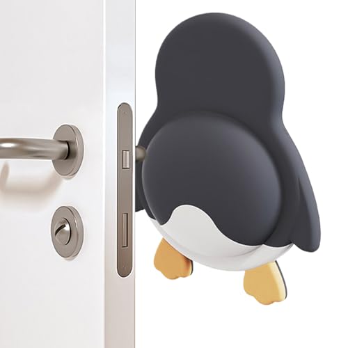 Ruwshuuk Selbstklebender Türgriffschutz | Leiser Selbstklebender Türpuffer Für Wandschutz | Stoßdämpfendes Anti Kollisions Polster Mit Cartoon Tier Design Geeignet Für Zuhause Restaurant Und von Ruwshuuk