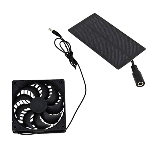 Ruwshuuk Solar Abluftventilator - 0.8 Watt Solar Ventilator Für Hühnerstall - 4V Belüftungssystem Kühlvorrichtung Für Wohnmobil Scheune Haus Camping Gewächshaus Innen Außen Anfänger Hundehütte Ruwshuuk Solar Abluftventilator - 0.8 Watt Solar Ventilator Für Hühnerstall - 4V Belüftungssystem Kühlvorrichtung Für Wohnmobil Scheune Haus Camping Gewächshaus Innen Außen Anfänger Hundehütte von Ruwshuuk