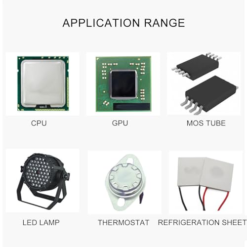 Ruwshuuk Thermische Verbindung | Prozessor Wärmeleitpaste | Leitfähige Silikon Spritze für CPU-Komponenten Computer Drucker Elektronik & Zuhause mit Kühlfunktion Ruwshuuk Thermische Verbindung | Prozessor Wärmeleitpaste | Leitfähige Silikon Spritze für CPU-Komponenten Computer Drucker Elektronik & Zuhause mit Kühlfunktion von Ruwshuuk