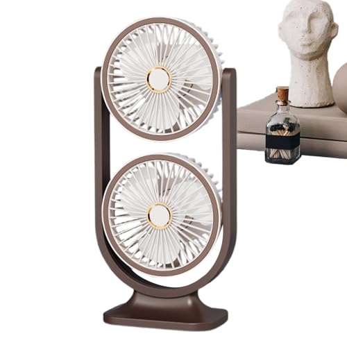 Ruwshuuk Tischventilator - Kühlgerät Mit USB-Aufladung - Doppelköpfiger Ventilator Mit Leistungsstarker Luftzirkulation Für Zuhause Büro Schlafzimmer Camping Ruwshuuk Tischventilator - Kühlgerät Mit USB-Aufladung - Doppelköpfiger Ventilator Mit Leistungsstarker Luftzirkulation Für Zuhause Büro Schlafzimmer Camping von Ruwshuuk