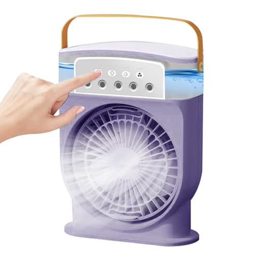 Ruwshuuk Tragbarer Verdunstungskühler - Verdunstungskühler Für Draußen | 5-Düsen 600ml Wassertank Kompaktgerät Für Camping Picknick Küche Sommer von Ruwshuuk