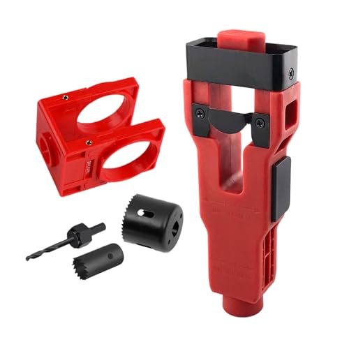 Ruwshuuk Türlochbohrset | Installationsset Für Türgriffe,Hardware & Schlösser für Küche Eingangstür Buchschrank Schrank Reparatur von Ruwshuuk