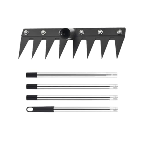 Ruwshuuk Unkrautrechen Mit Langem | Unkrautstecher Garten Lang,Ergonomischer Ausreißer Zur Bodenlockerung Reinigung Von Kiefernnadeln Garten Rasen von Ruwshuuk