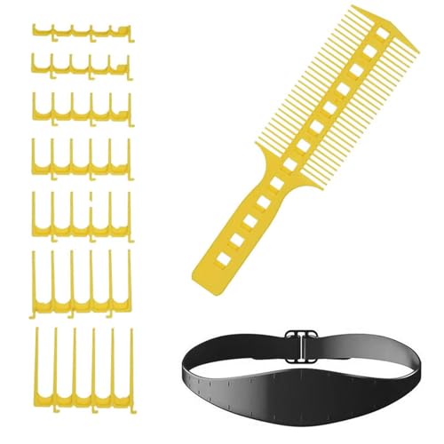 Ruwshuuk Vorlage zum Rasieren des Ausschnitts,Haarschneidemaschinen-Führungskammschutz-Set | Fade Kamm Haarband Vorlage Kamm Zähne Zubehör für perfekte Halsausschnittrasur Ruwshuuk Vorlage zum Rasieren des Ausschnitts,Haarschneidemaschinen-Führungskammschutz-Set | Fade Kamm Haarband Vorlage Kamm Zähne Zubehör für perfekte Halsausschnittrasur von Ruwshuuk