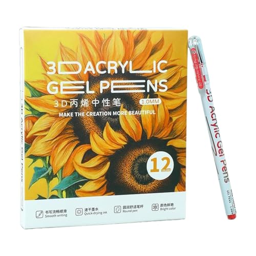 Ruyeiig 3D Acrylic Malstifte Gel - Mehrfarbiges Acryl Marker Kunst Set | Wasserbasis Zeichenstifte Für Holz Karten Stein Leinwand Ruyeiig 3D Acrylic Malstifte Gel - Mehrfarbiges Acryl Marker Kunst Set | Wasserbasis Zeichenstifte Für Holz Karten Stein Leinwand von Ruyeiig
