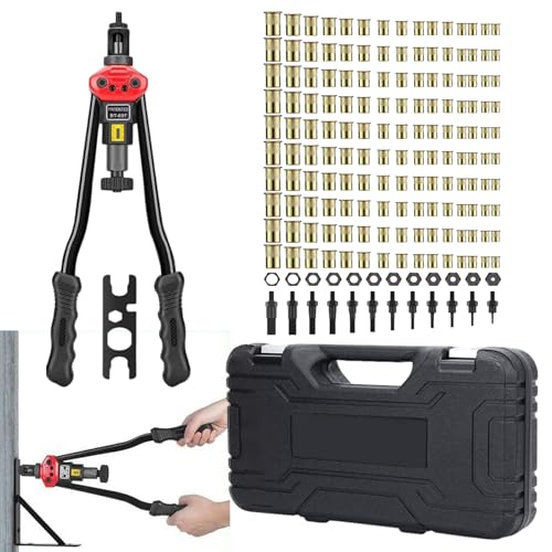 Ruyeiig Einsetzmutter Werkzeug Set | 176-teiliges Setzmutter Sortiment Set | Sortiment mit Gewindeeinsätzen M10 für Bauwesen Automobilreparatur Maschinen Kajak Ruyeiig Einsetzmutter Werkzeug Set | 176-teiliges Setzmutter Sortiment Set | Sortiment mit Gewindeeinsätzen M10 für Bauwesen Automobilreparatur Maschinen Kajak von Ruyeiig