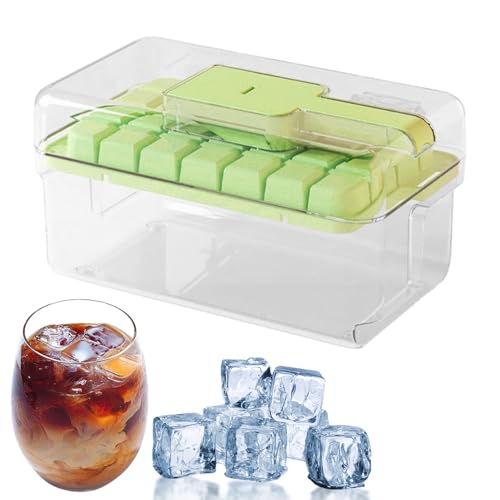 Ruyeiig Eisformen - Eiswürfelbereiter - Doppelschichtige Küchenhelfer Mit Aufbewahrungsbox Für Kaffee Camping Cocktails Whisky von Ruyeiig
