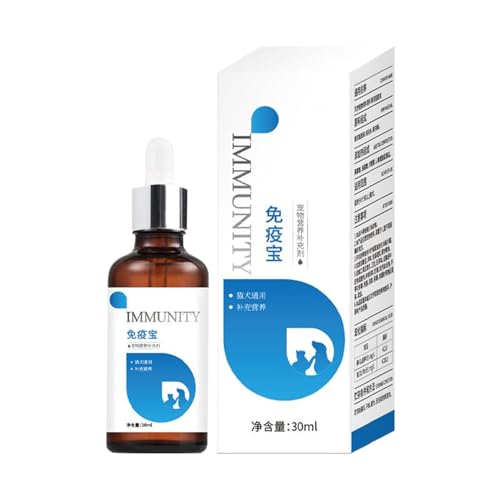 Ruyeiig Hund Nahrungsergänzungsmittel, 30 ml Welpen Immunsystem Stärkung Tropfen, Natürliche Tropfen Für Magen Darm Gesundheit Bei Hund Welpe Kätzchen Tägliche Anwendung Tierärzte von Ruyeiig