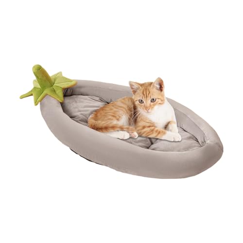 Ruyeiig Katzenbett - Aubergine Hundelager Mit Wärmefunktion,Rutschfestes Abnehmbares Warmes Nest Für Terrasse Transportbox Wohnung Outdoor Reise Camping Zuhause Indoor Hundehütte Ecke Garten von Ruyeiig