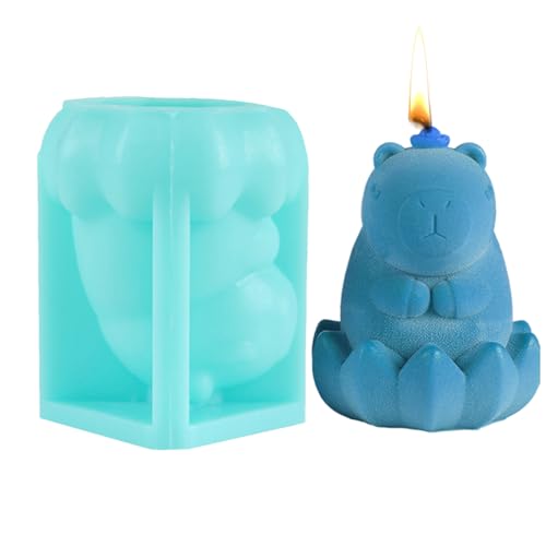 Ruyeiig Silikon Backform,Capybara Silikonform Für Desserts | Küchenhelfer Antihaft Easy Release Form für Kochkurs Haushalt Käsekuchen Schokoladenpudding Brownie von Ruyeiig