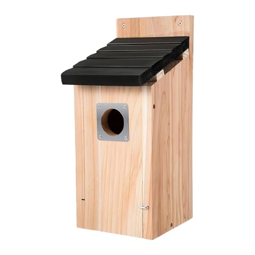 Ruyeiig Vogelnest | Aufhängbares Vogelnest Für Draußen,Holz Vogelnest Wasserdicht Natürliche Dekoration Garten Baum Terrasse von Ruyeiig