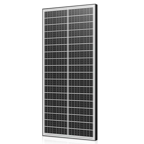 Rvpozwer 18BB 100W Bifaziales Solarpanel, N-Typ 100W Solarmodul, 25.2% Hocheffiziente Doppelseitige Monokristalline Solarmodule, PV-Modul wasserdicht nach IP68 mit MC4-Steckern für RV, Dach, Off-Grid von Rvpozwer