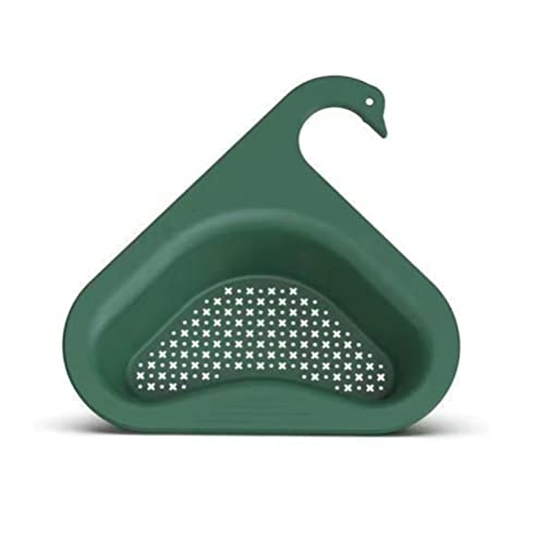 Rvtkak Kitchen Sink Drain Basket Swan Drain Rack, Kitchen Triangular Sink Filter Multifunktionales Hängendes Filter-Abtropfgestell Kitchen Sink Drain Basket Obst und Gemüse von Rvtkak