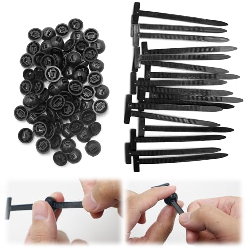200 Stück Nylon Cable Tie Buckle, Universal-Kabelbinder-Schnalle, Selbstklebend Reißverschluss Kabelbinder für Auto-Reparatur und Haushaltsorganisation 200 Stück Nylon Cable Tie Buckle, Universal-Kabelbinder-Schnalle, Selbstklebend Reißverschluss Kabelbinder für Auto-Reparatur und Haushaltsorganisation von Rwbimti